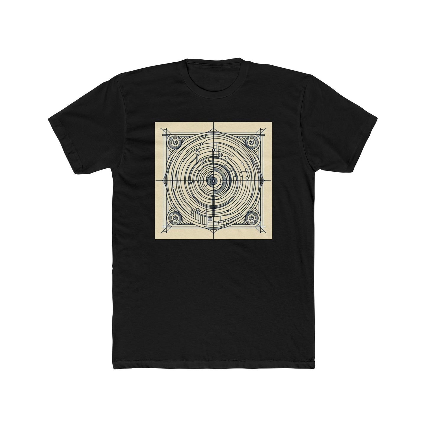 Spiral Symmetry: Geometry's Twirl on Your Tee T-Shirt