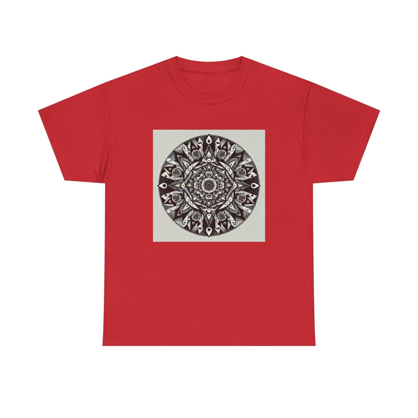 Spectral Triangles: Enchanting Mandala T-Shirt Magic T-Shirt