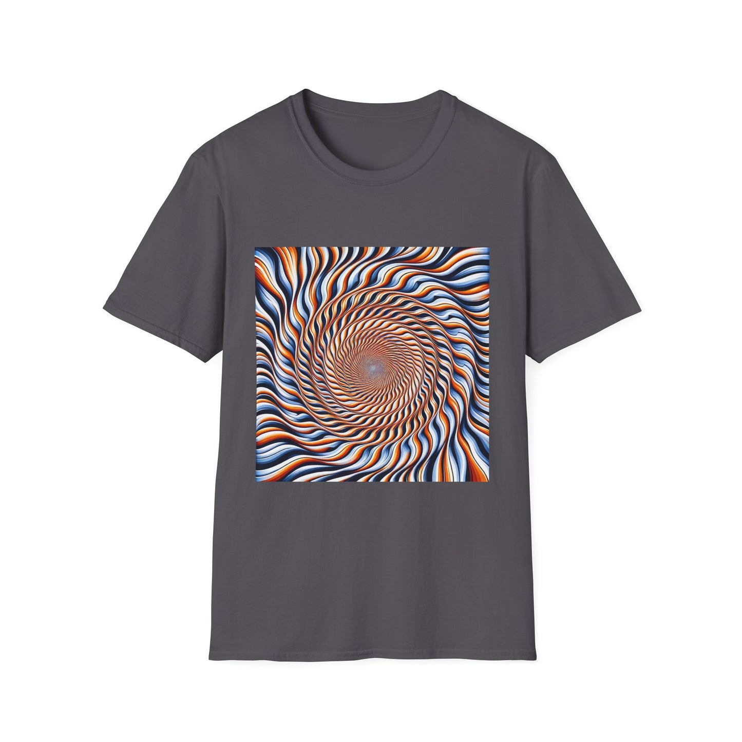Sweet Swirl: Dive Into the Orange Illusion T-Shirt