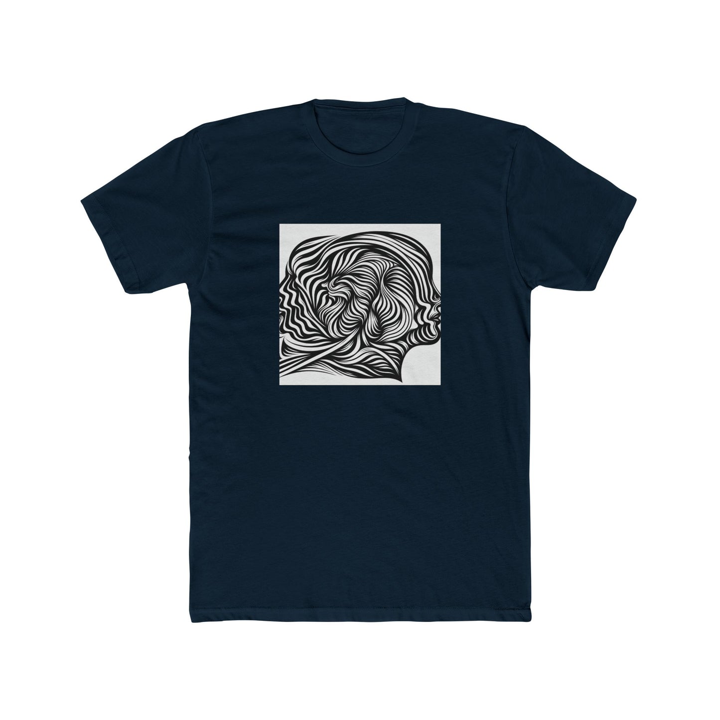 Lines in Motion: Illusionary Stripes T-Shirt Design T-Shirt