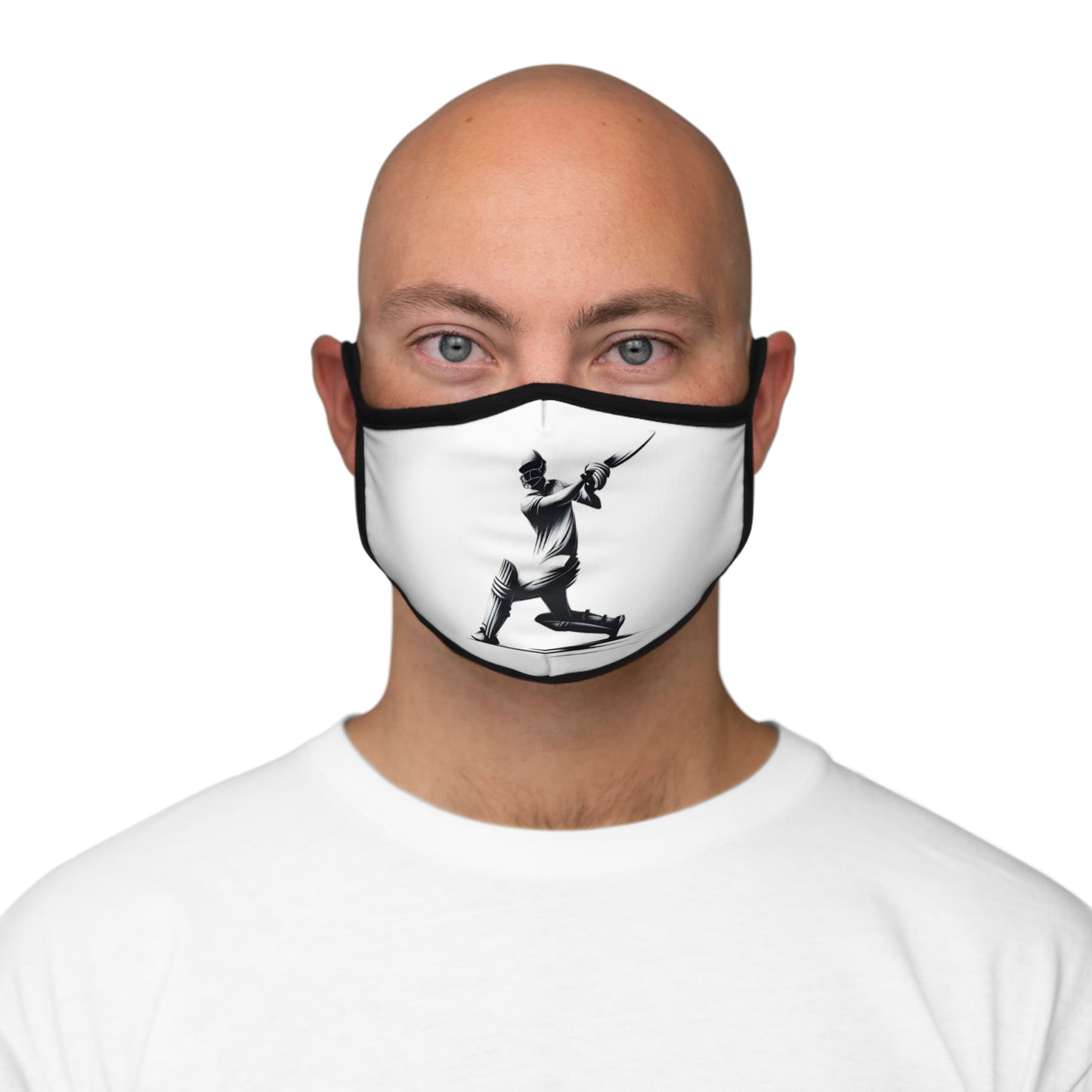 Cricket Design [Fitted Polyester Face Mask]