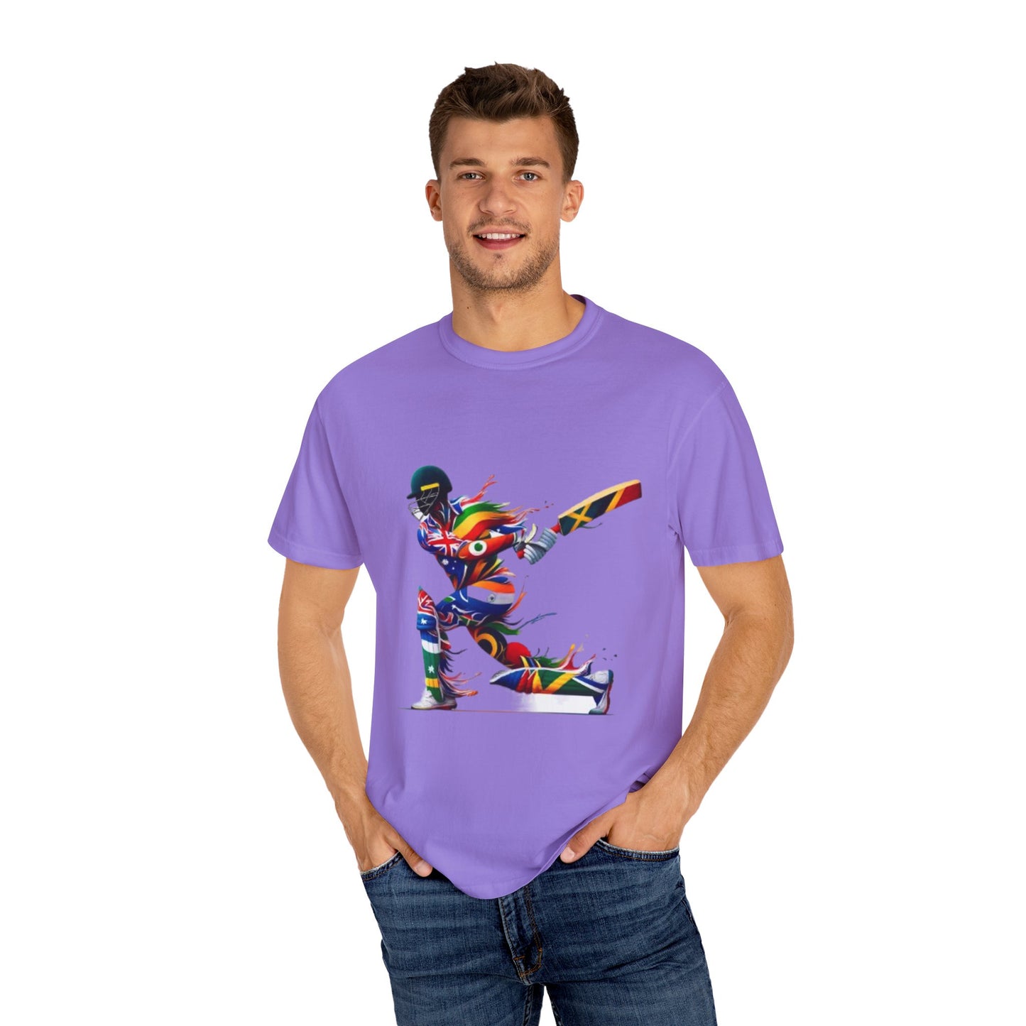 Cricket Design [Unisex Garment-Dyed T-shirt]