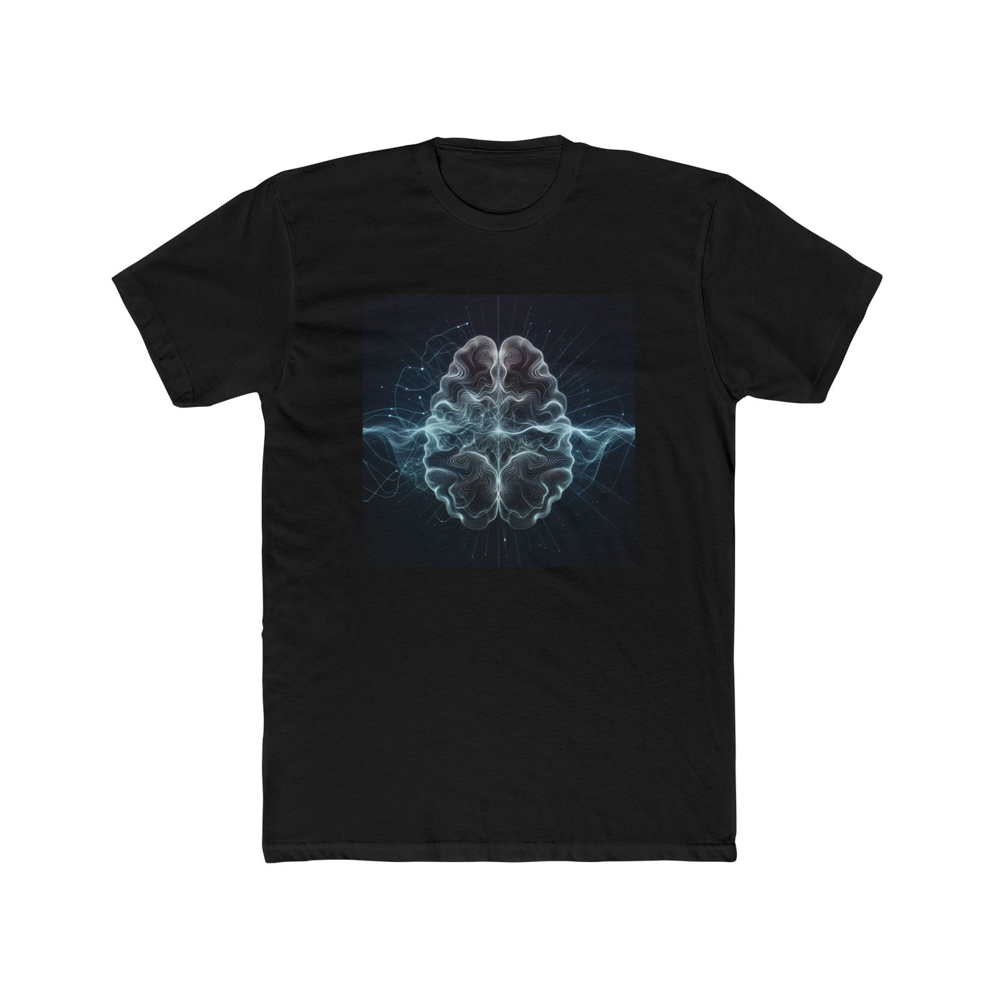 Neural Waves T-Shirt - Unisex Cotton Crew Tee - Wear Your Brain Power Proudly