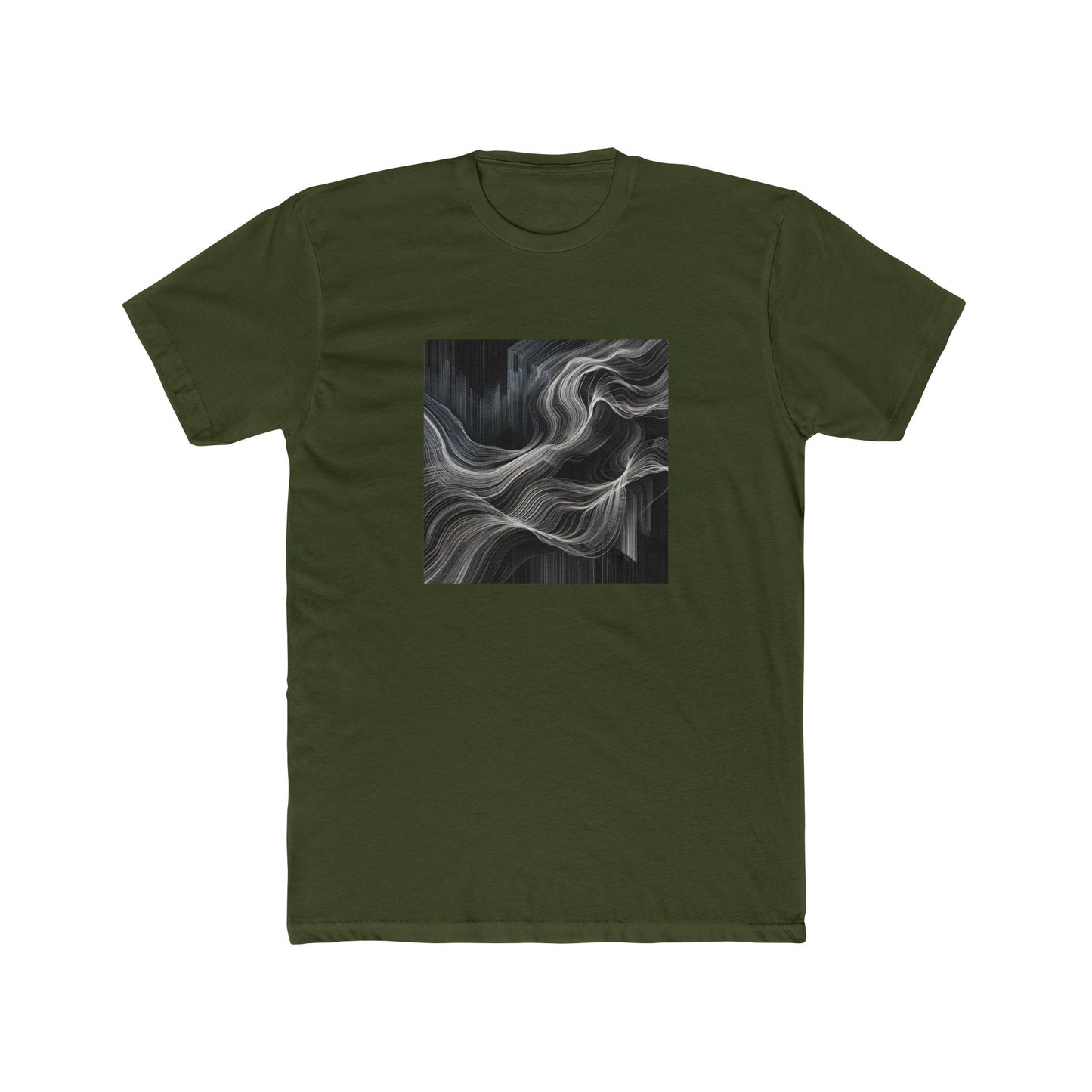 Flow Unleashed: Dynamic Line Art in Motion T-Shirt