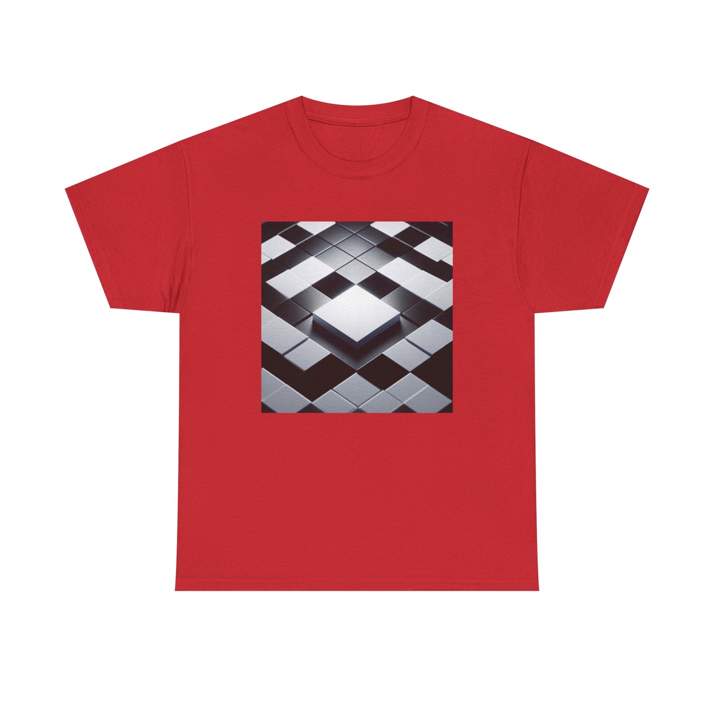 Checkmate in Style: Highlighted Square Chic T-Shirt