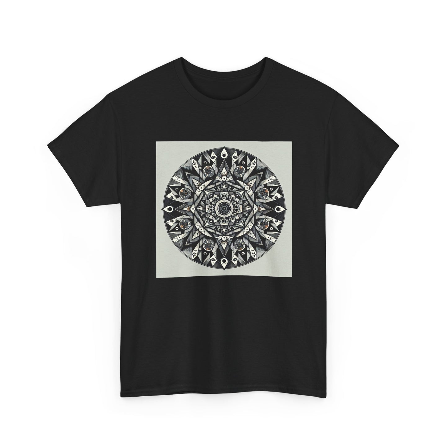 Spectral Triangles: Enchanting Mandala T-Shirt Magic T-Shirt