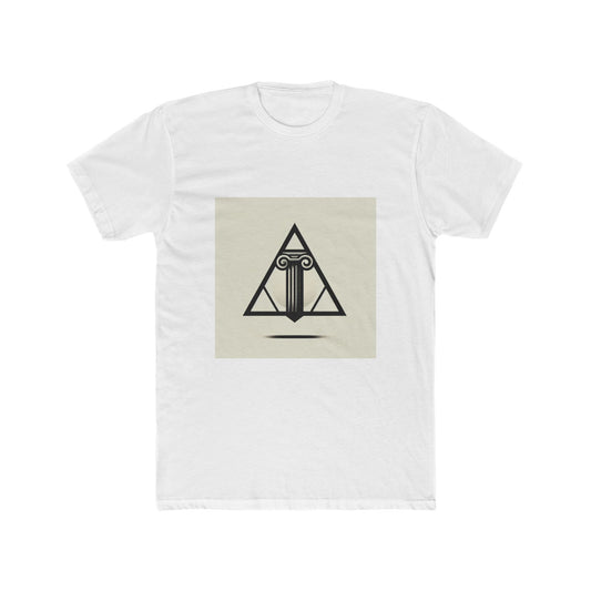 Timeless Triumph: Columns Framed in Geometric Grace T-Shirt