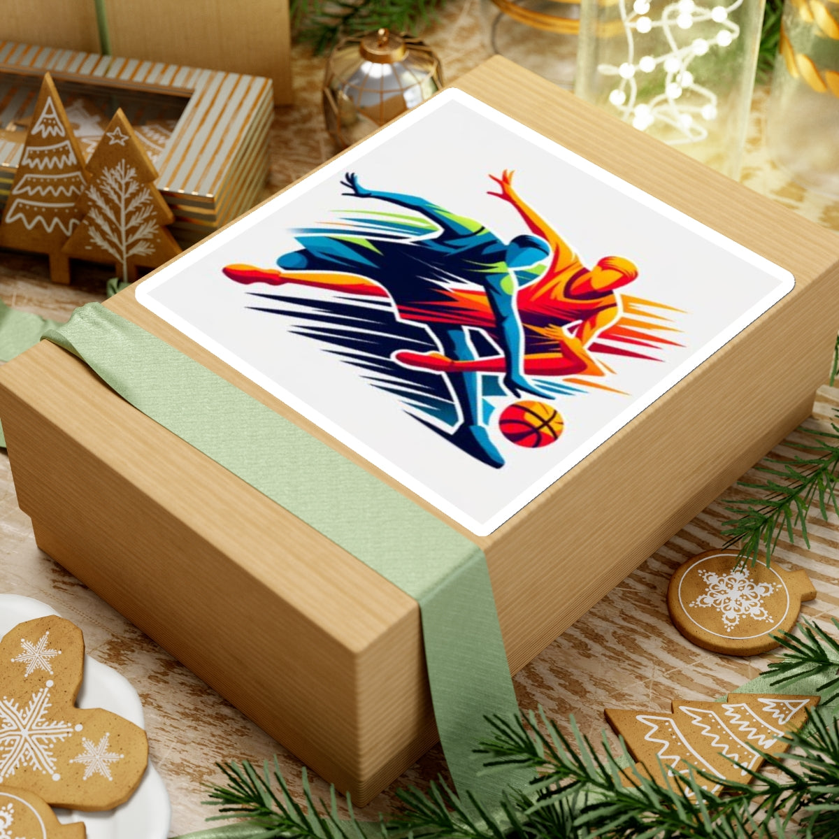 Basket Ball Design 2 [Kiss-Cut Stickers]