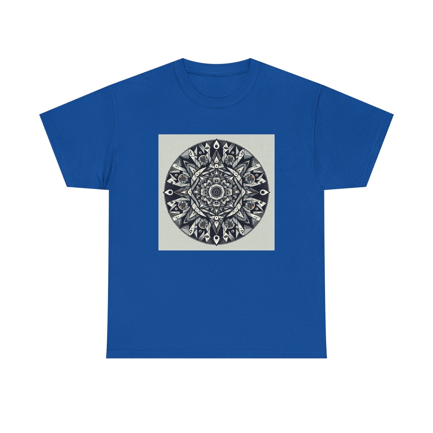 Spectral Triangles: Enchanting Mandala T-Shirt Magic T-Shirt