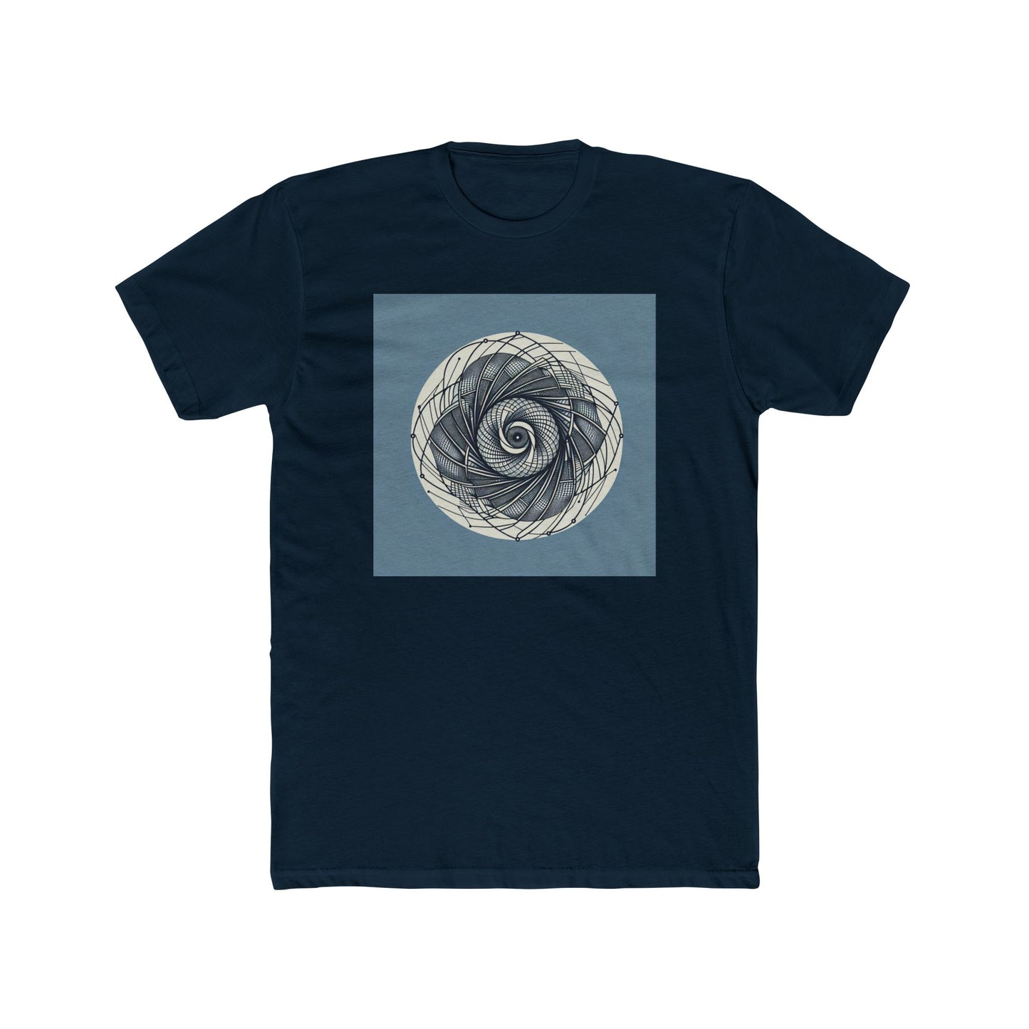 Spin into Symmetry: Geometric Spiral Delight T-Shirt