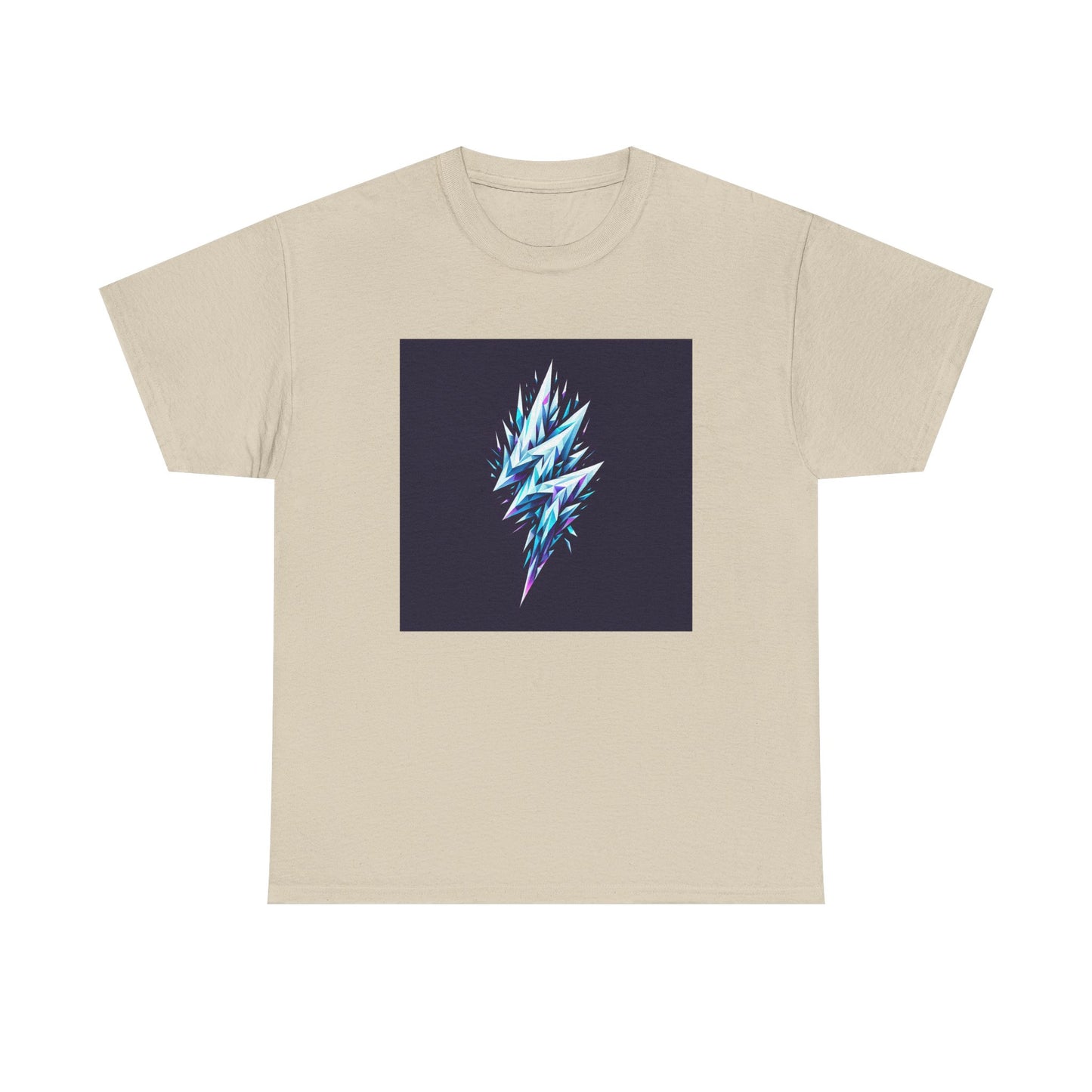 Shattered Thunder: Geometric Bolt Tee T-Shirt