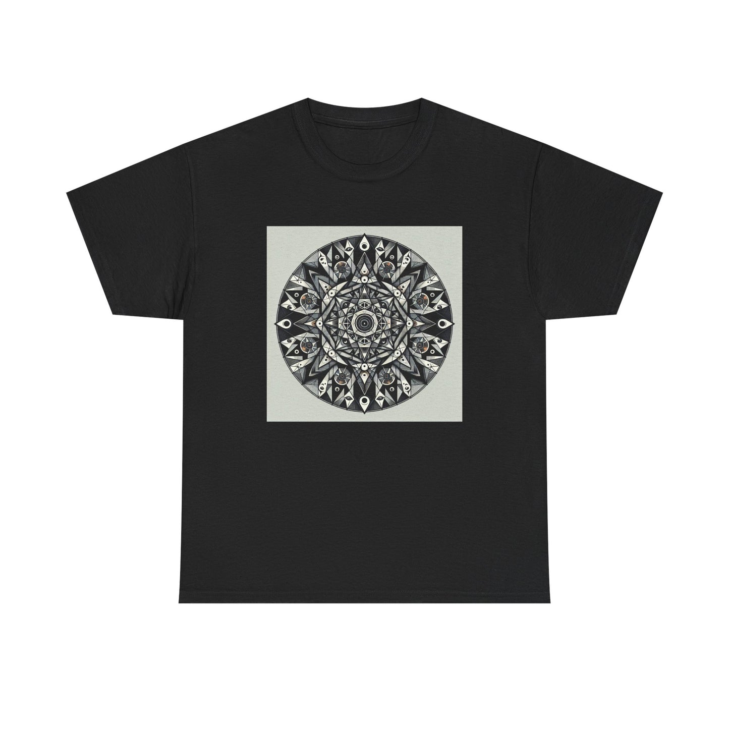 Spectral Triangles: Enchanting Mandala T-Shirt Magic T-Shirt