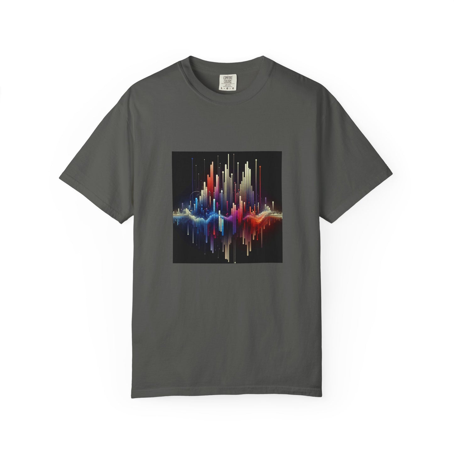 Symphonic Waves: Wearable Equalizer Art in Motion T-Shirt