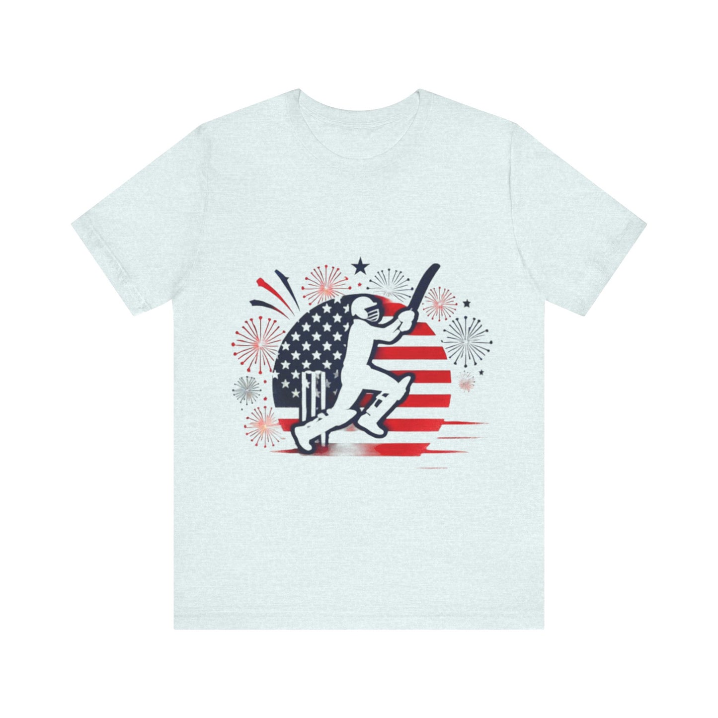 July 4th Cricket Design [Unisex Jersey Short Sleeve Tee]