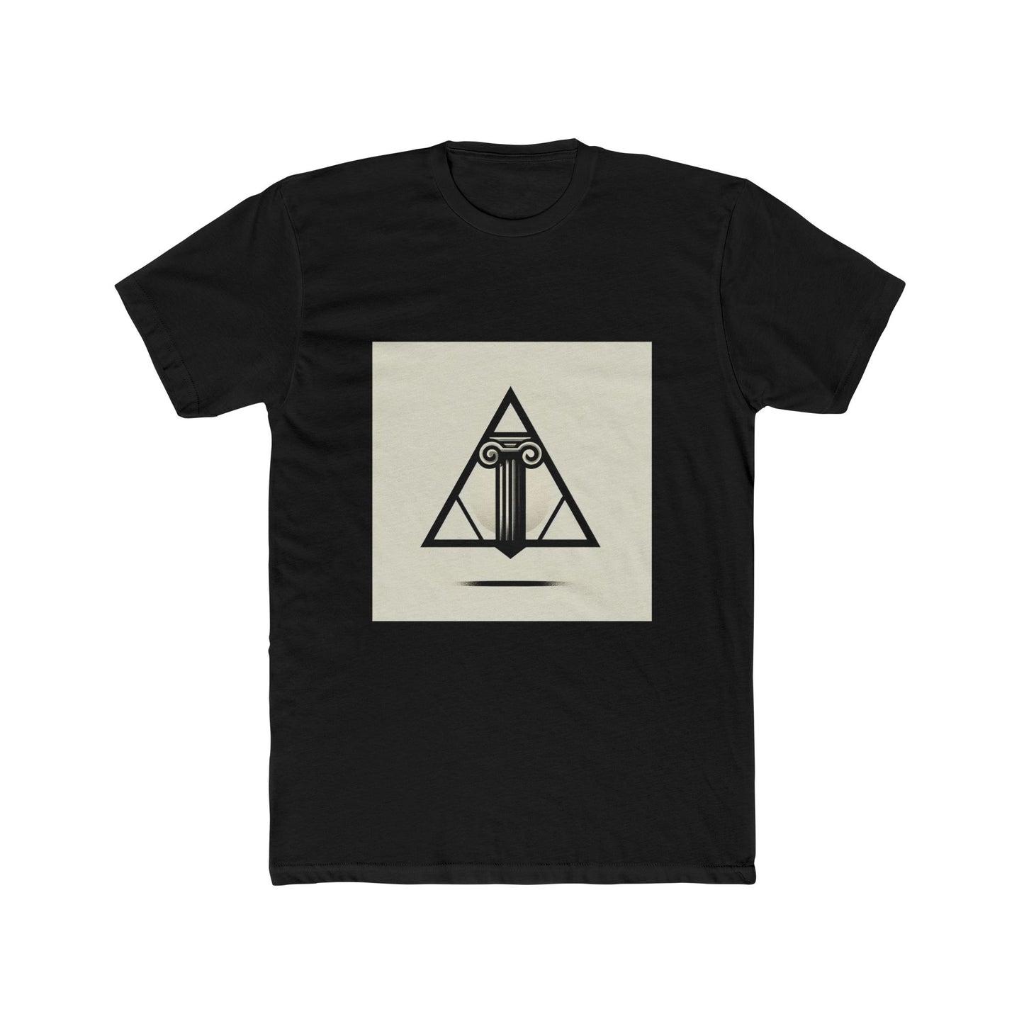 Timeless Triumph: Columns Framed in Geometric Grace T-Shirt