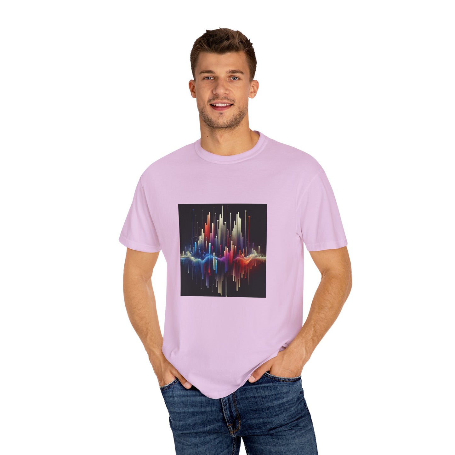 Symphonic Waves: Wearable Equalizer Art in Motion T-Shirt
