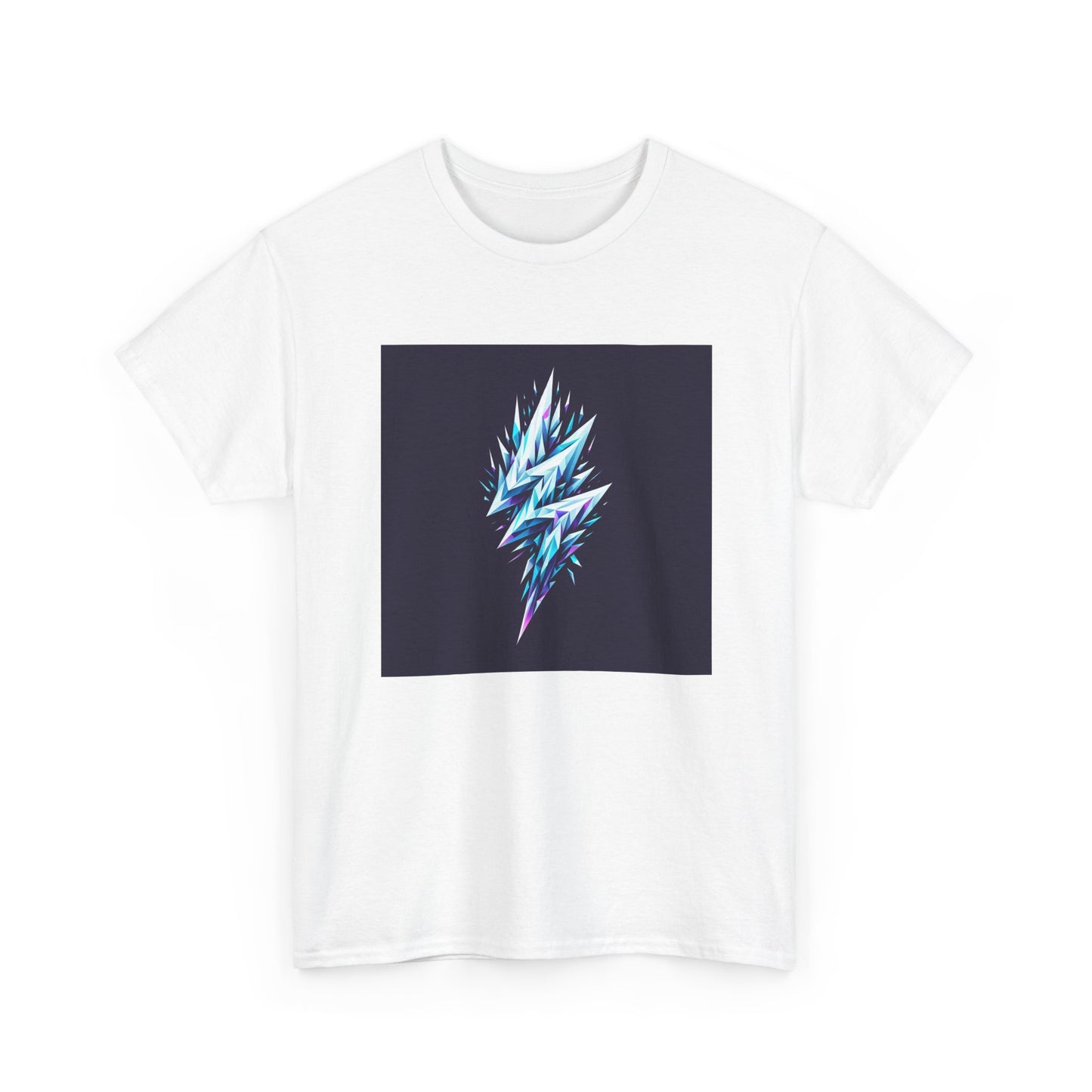 Shattered Thunder: Geometric Bolt Tee T-Shirt