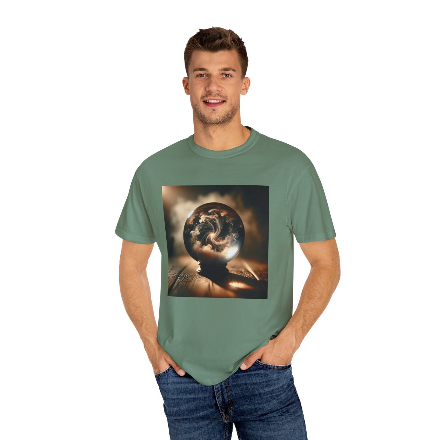 Enchanted Glimpse: Mystical Visions Swirling Within T-Shirt