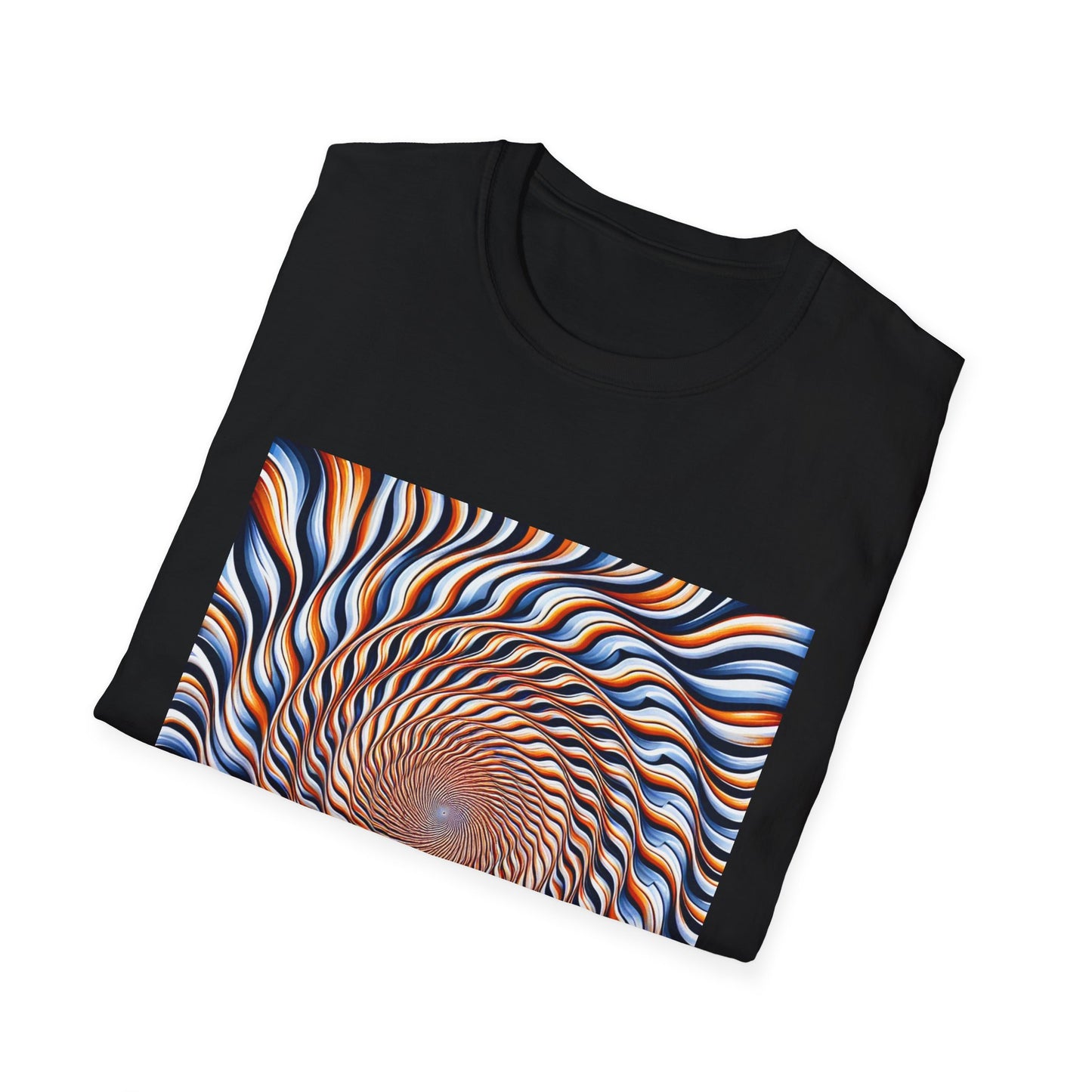 Sweet Swirl: Dive Into the Orange Illusion T-Shirt