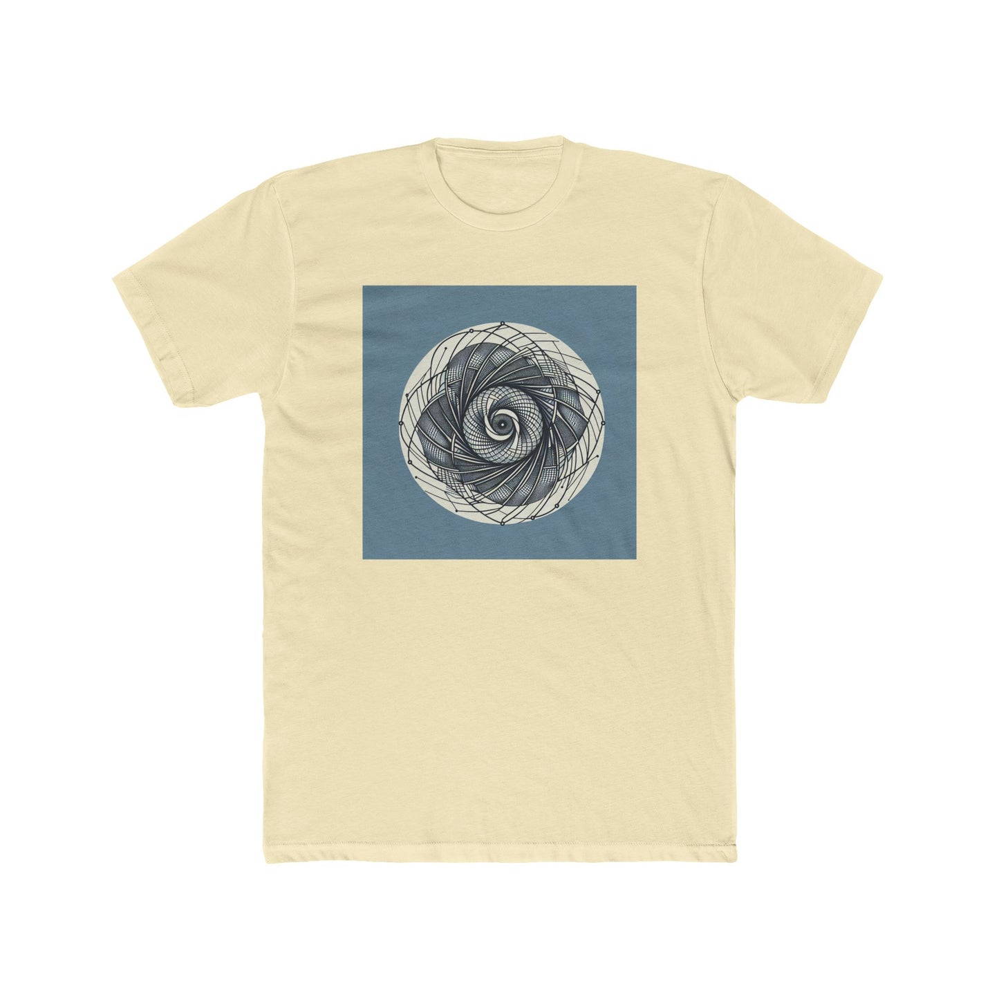 Spin into Symmetry: Geometric Spiral Delight T-Shirt