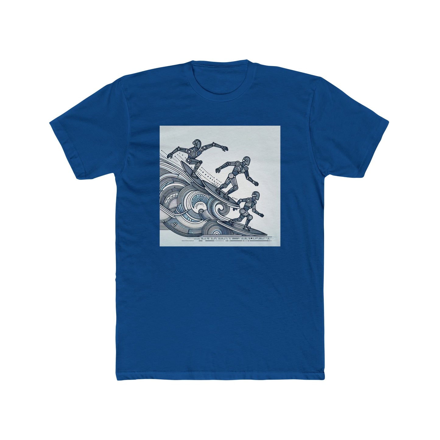 Robotic Rhythm: Dancing with Geometric Waves T-Shirt