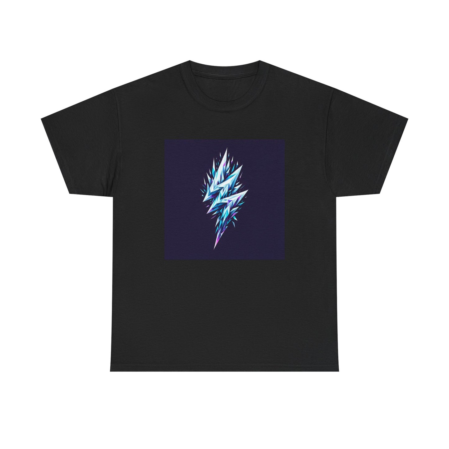 Shattered Thunder: Geometric Bolt Tee T-Shirt