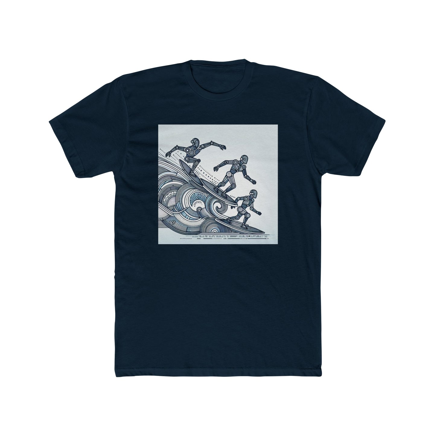 Robotic Rhythm: Dancing with Geometric Waves T-Shirt