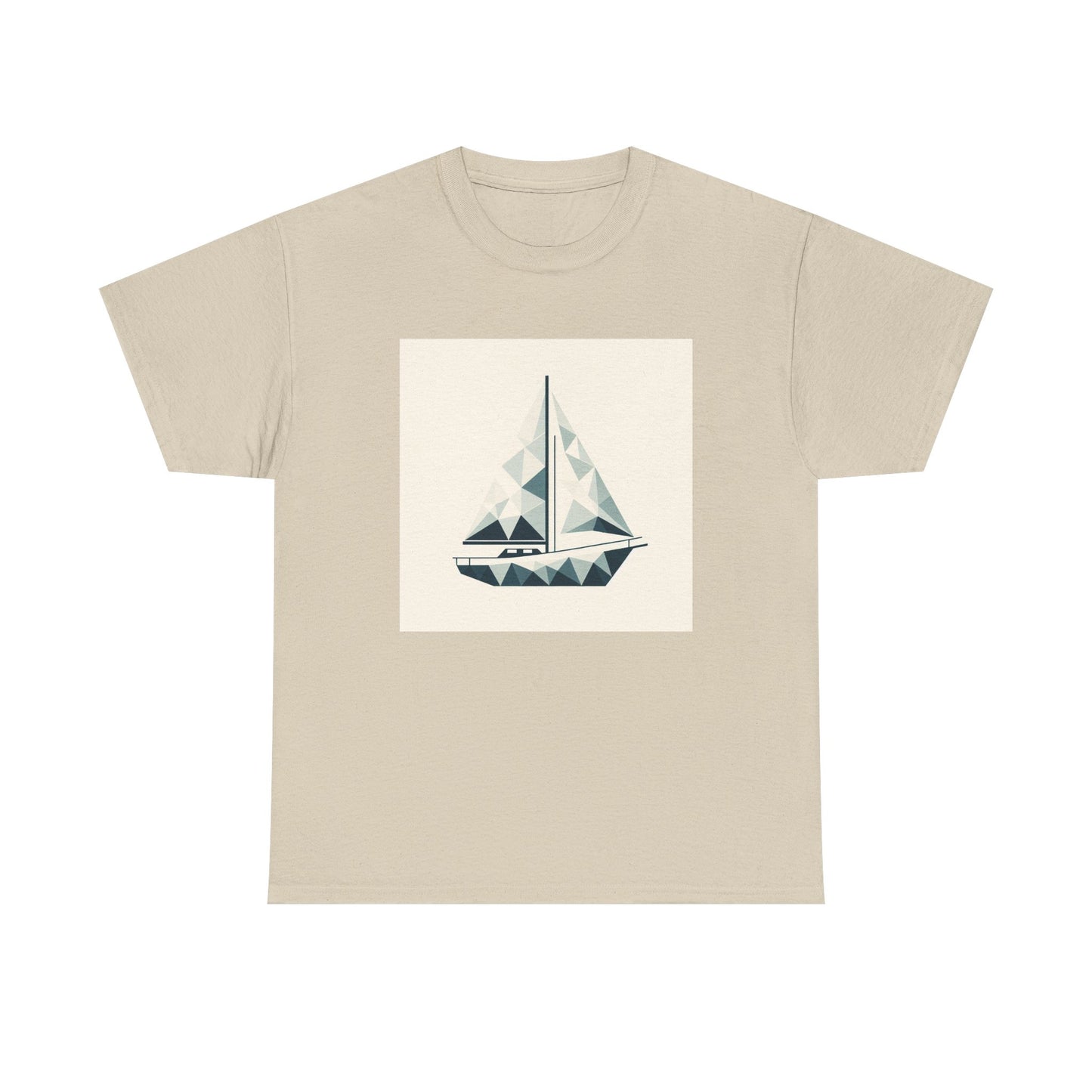 Sailing in Simplicity: Triangle Voyage Tee T-Shirt
