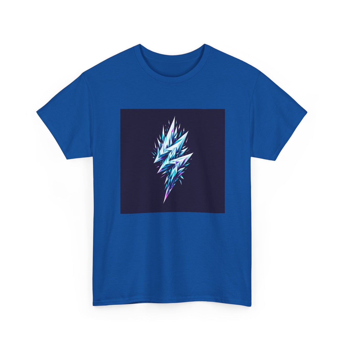 Shattered Thunder: Geometric Bolt Tee T-Shirt
