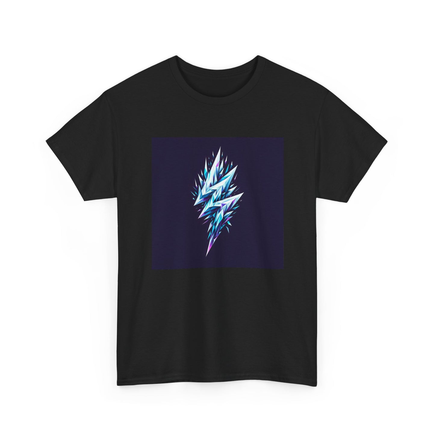 Shattered Thunder: Geometric Bolt Tee T-Shirt