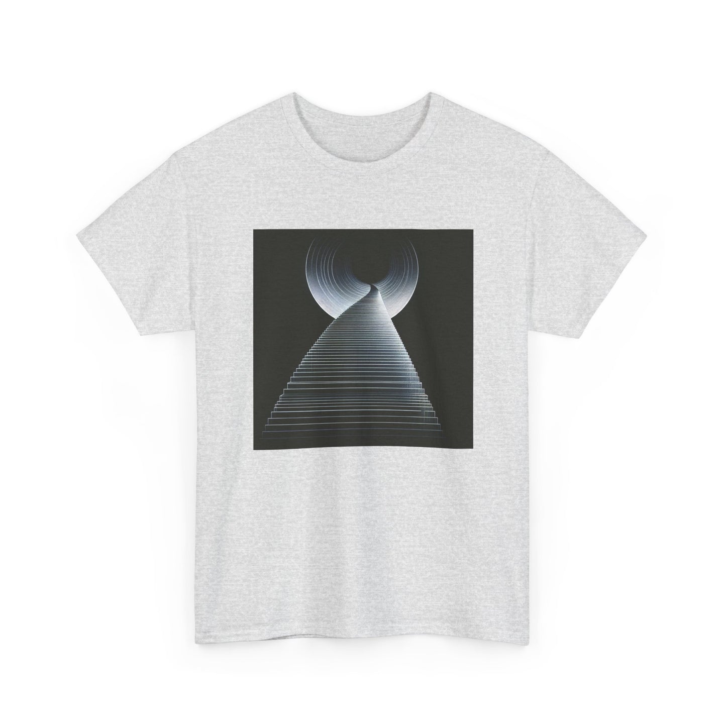 Step into the Abyss: Vector Stairway Design T-Shirt