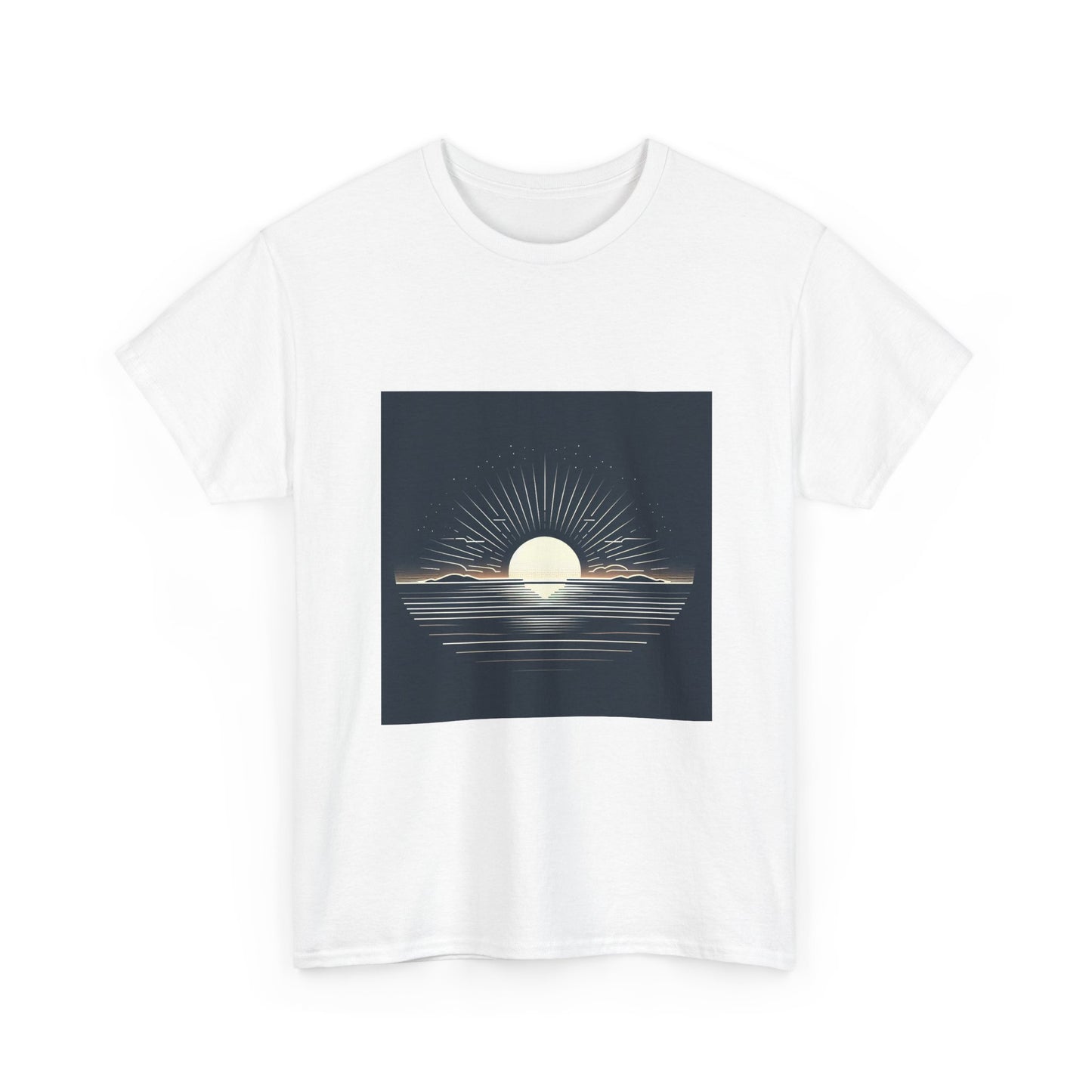 Rise and Shine: Horizon's Bold Vector Dawn T-Shirt