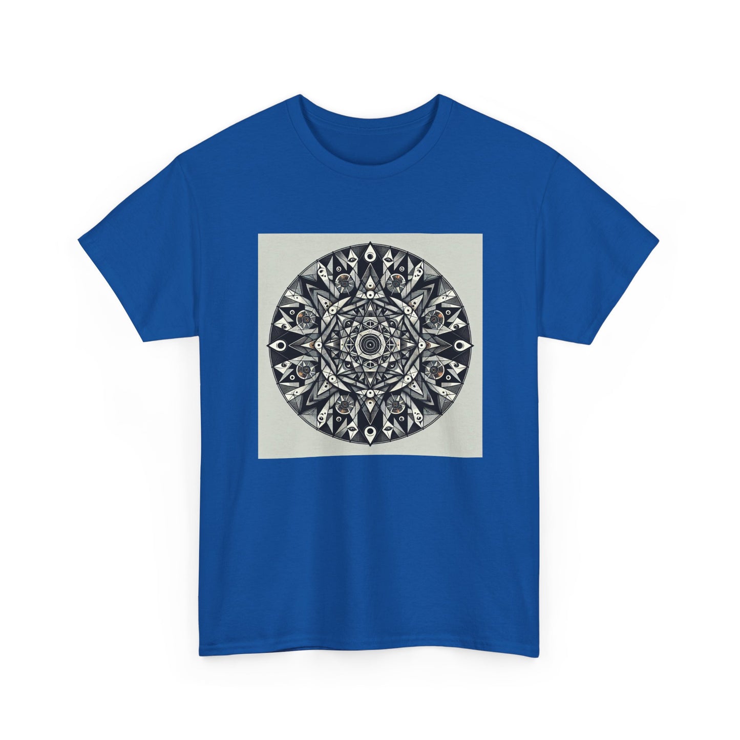 Spectral Triangles: Enchanting Mandala T-Shirt Magic T-Shirt