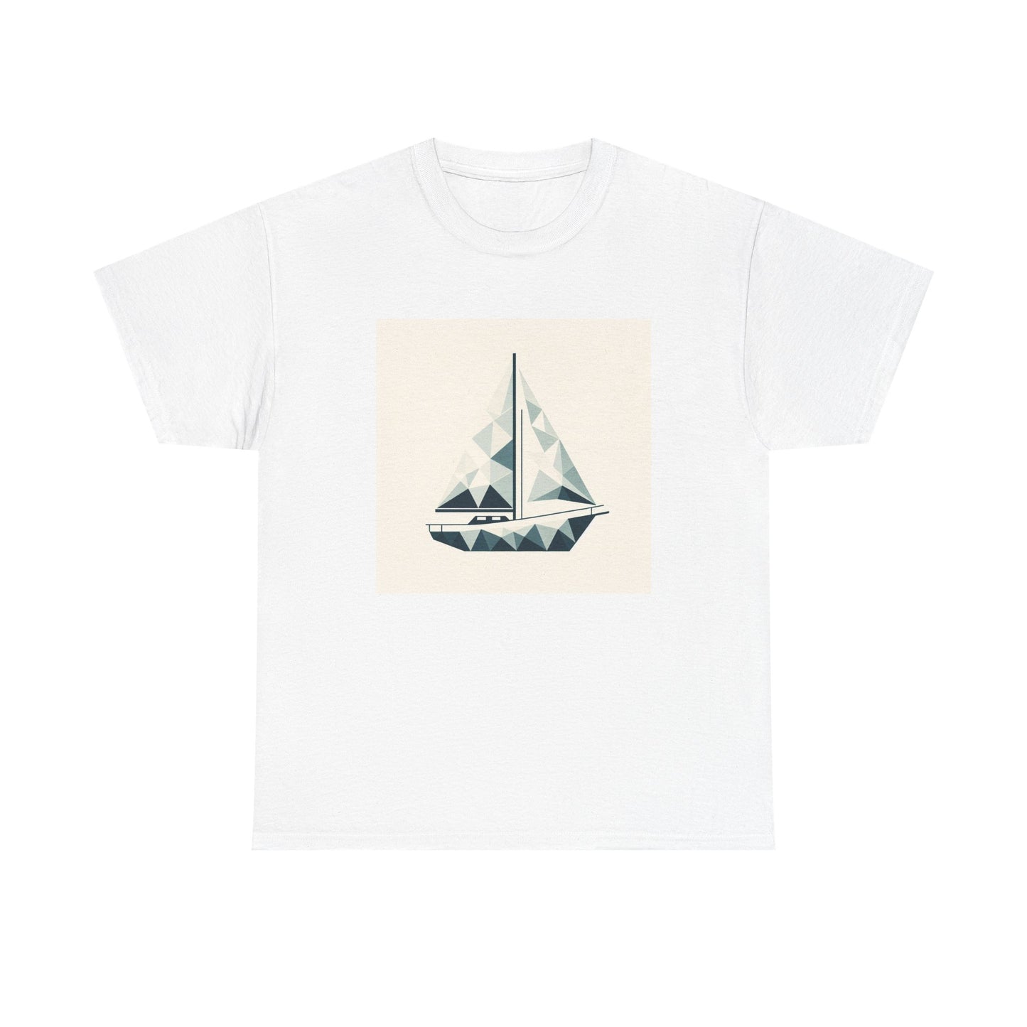 Sailing in Simplicity: Triangle Voyage Tee T-Shirt