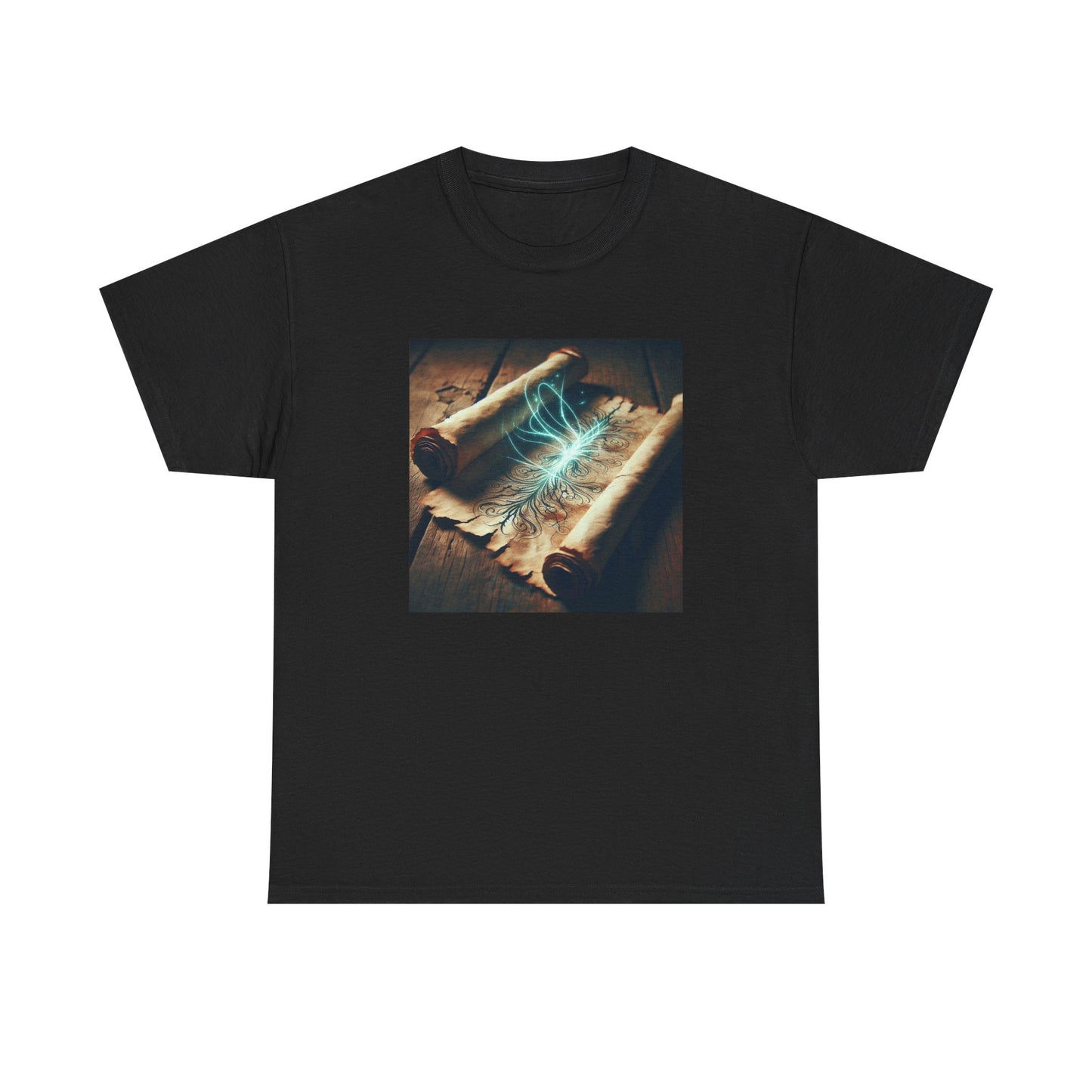 Unroll the Mystical Glow: Ancient Wisdom Unveiled T-Shirt