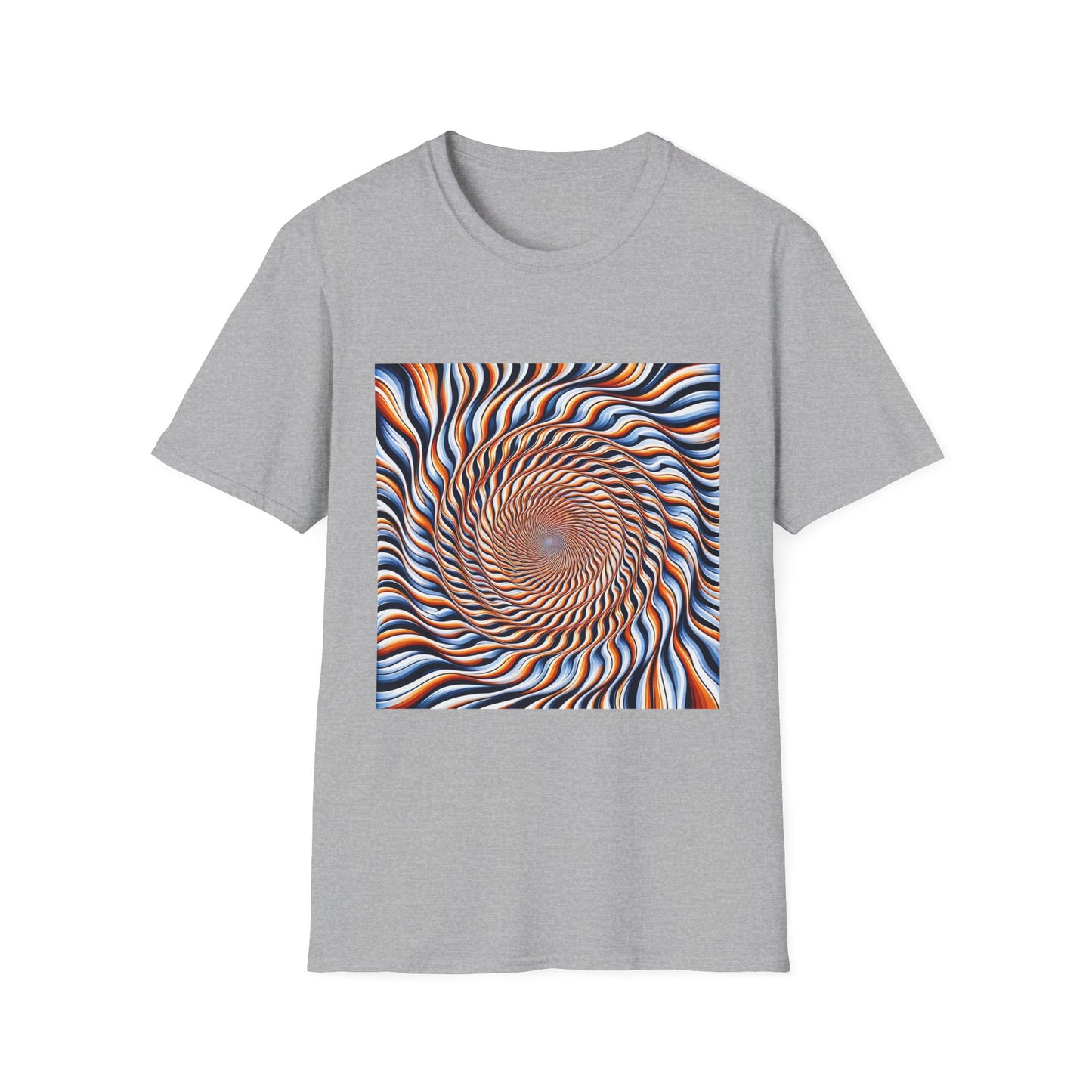 Sweet Swirl: Dive Into the Orange Illusion T-Shirt
