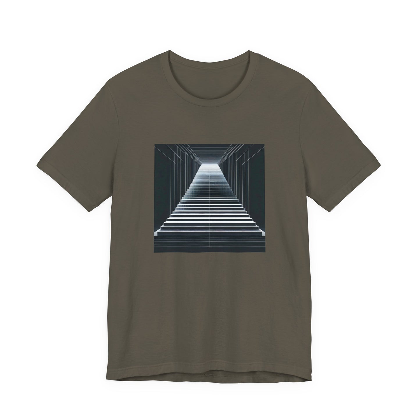 Steps into the Abyss: Vector Darkness Unveiled T-Shirt
