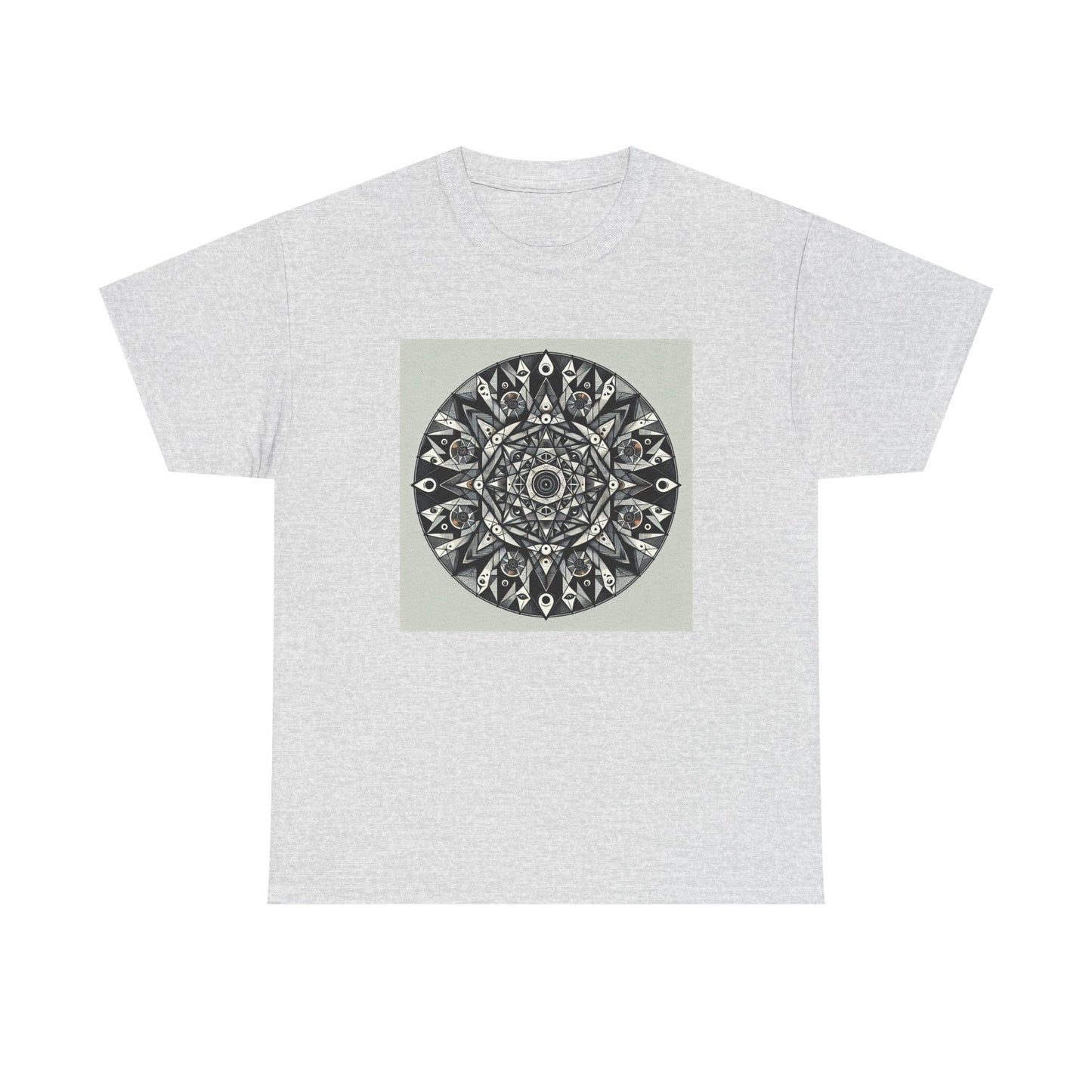 Spectral Triangles: Enchanting Mandala T-Shirt Magic T-Shirt