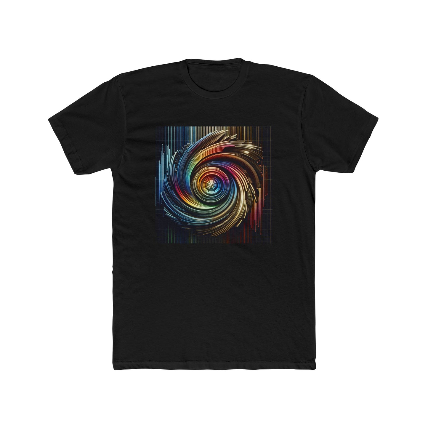 Radiant AI: Spiraled Spectrum Reflections Tee T-Shirt