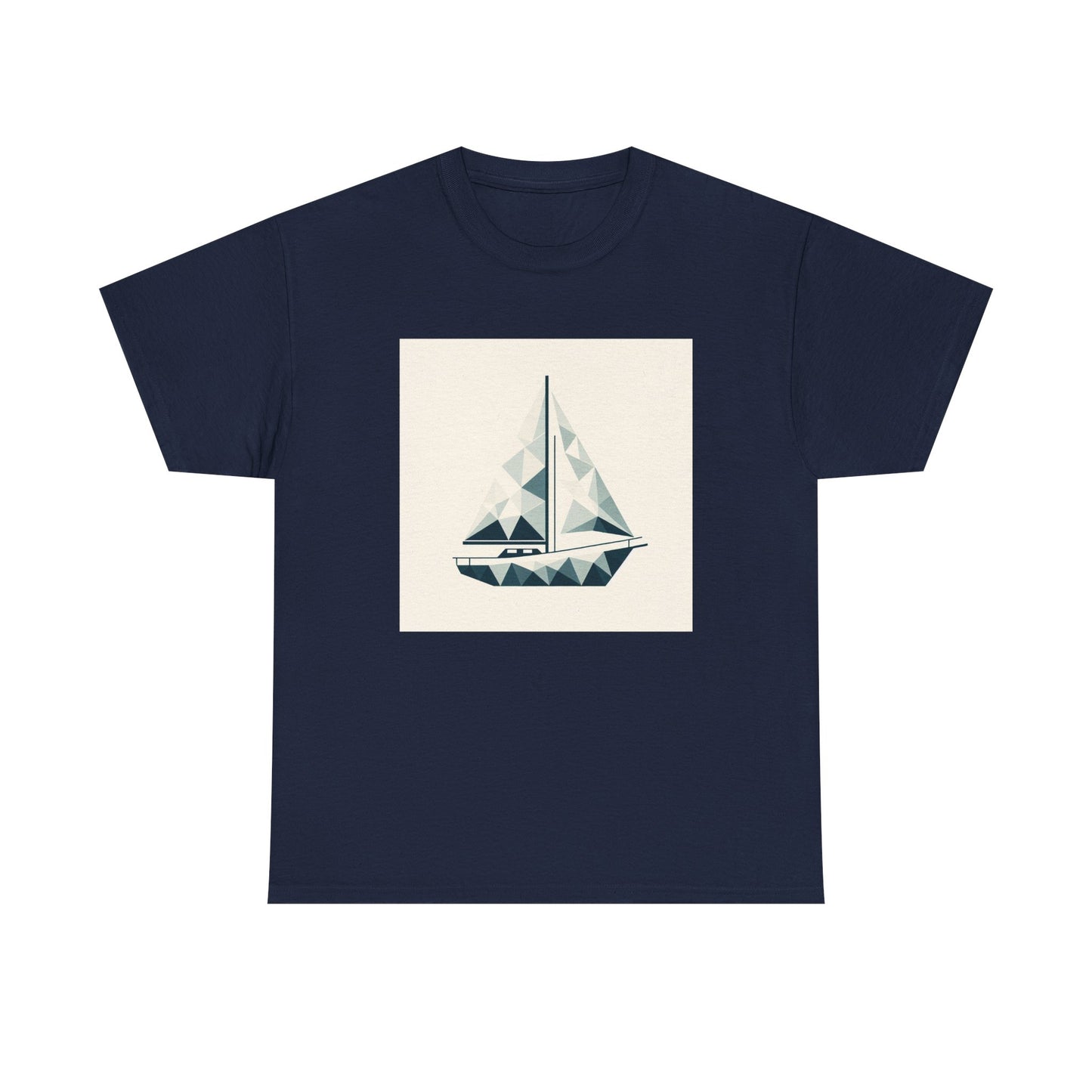 Sailing in Simplicity: Triangle Voyage Tee T-Shirt