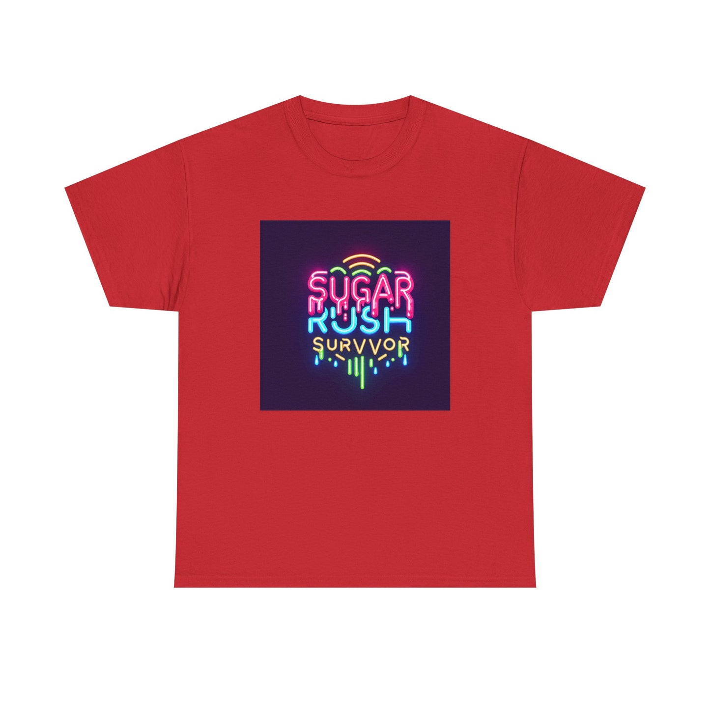 Neon Drip: Triumph of a Sugar Rush Survivor! T-Shirt