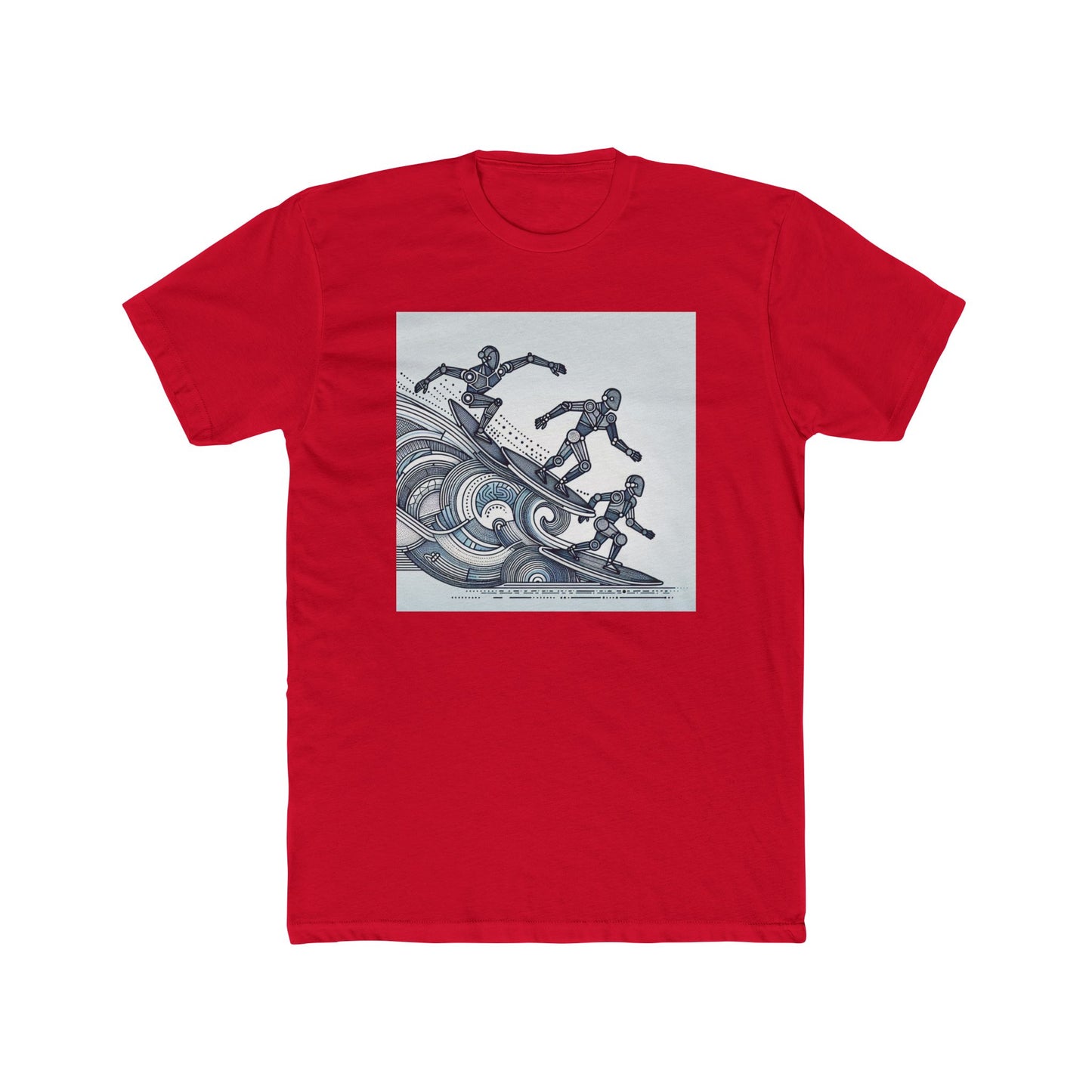 Robotic Rhythm: Dancing with Geometric Waves T-Shirt