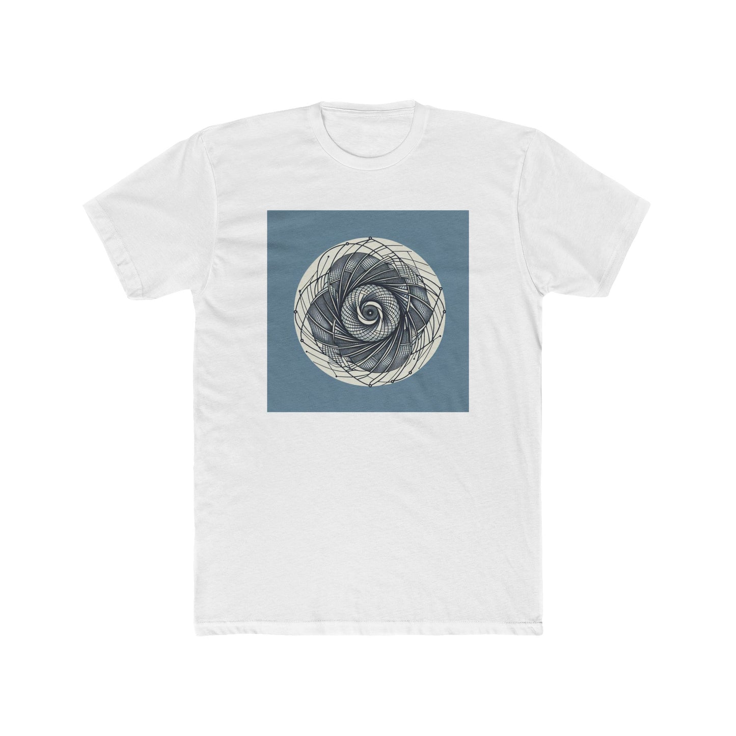Spin into Symmetry: Geometric Spiral Delight T-Shirt
