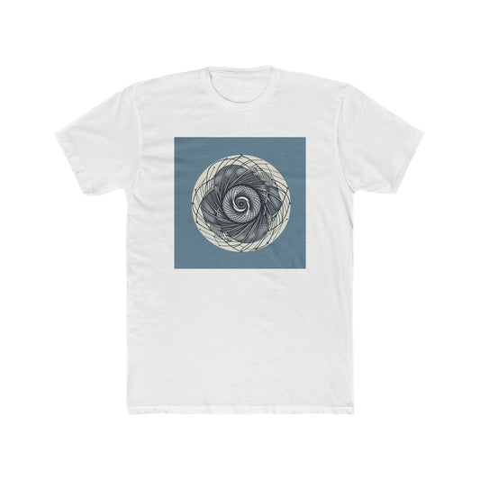 Spin into Symmetry: Geometric Spiral Delight T-Shirt
