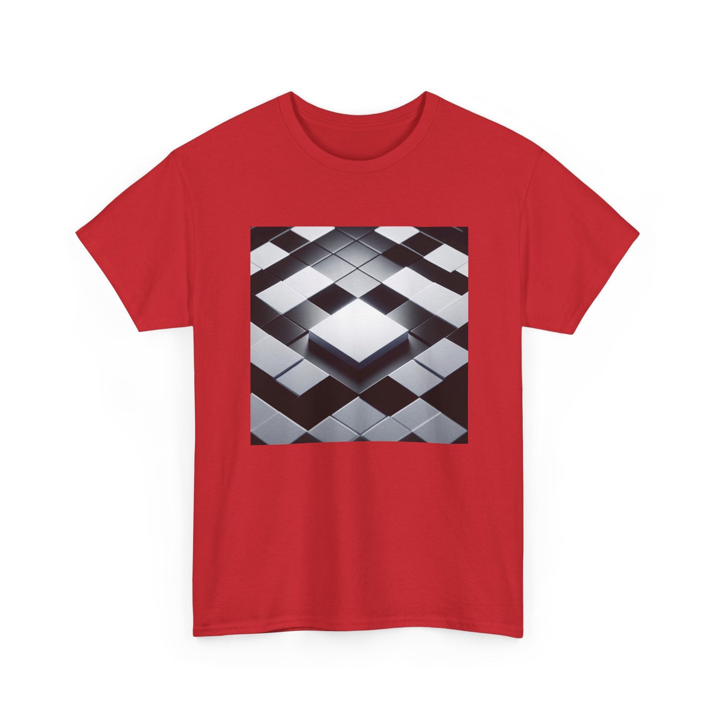 Checkmate in Style: Highlighted Square Chic T-Shirt