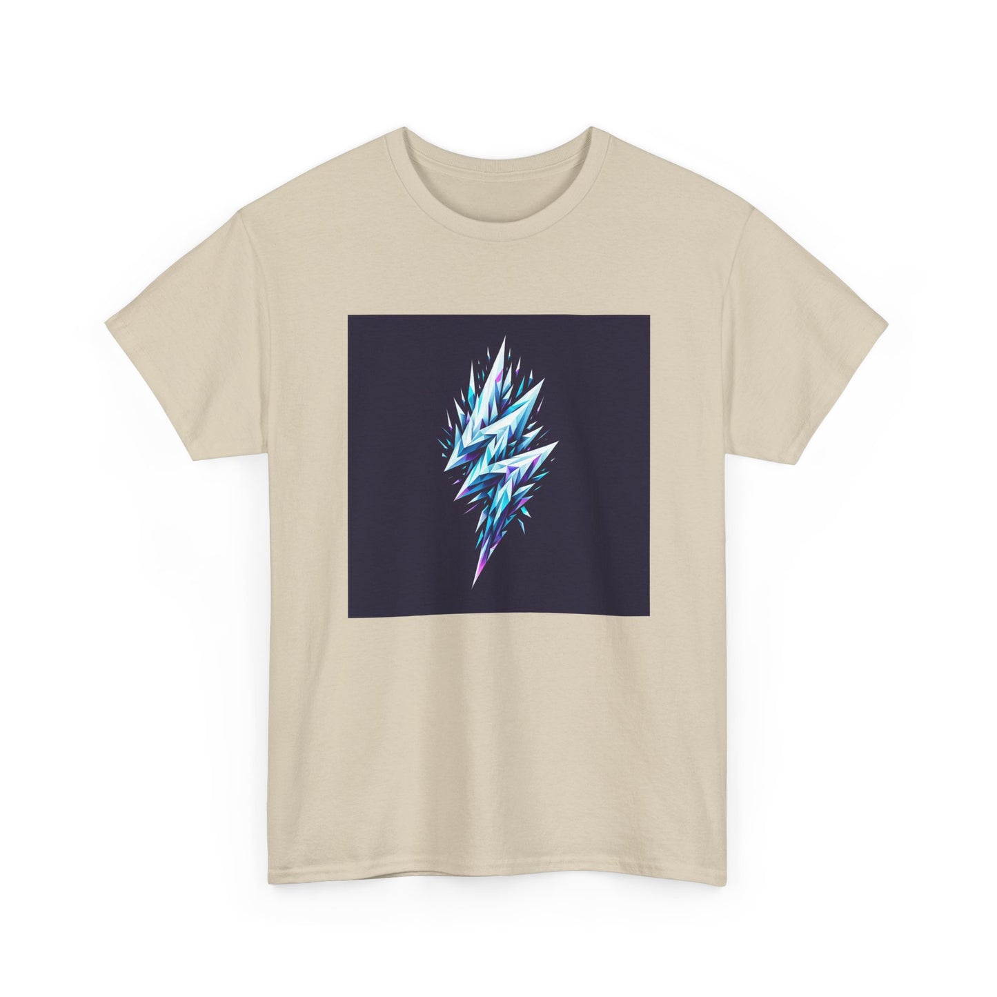 Shattered Thunder: Geometric Bolt Tee T-Shirt