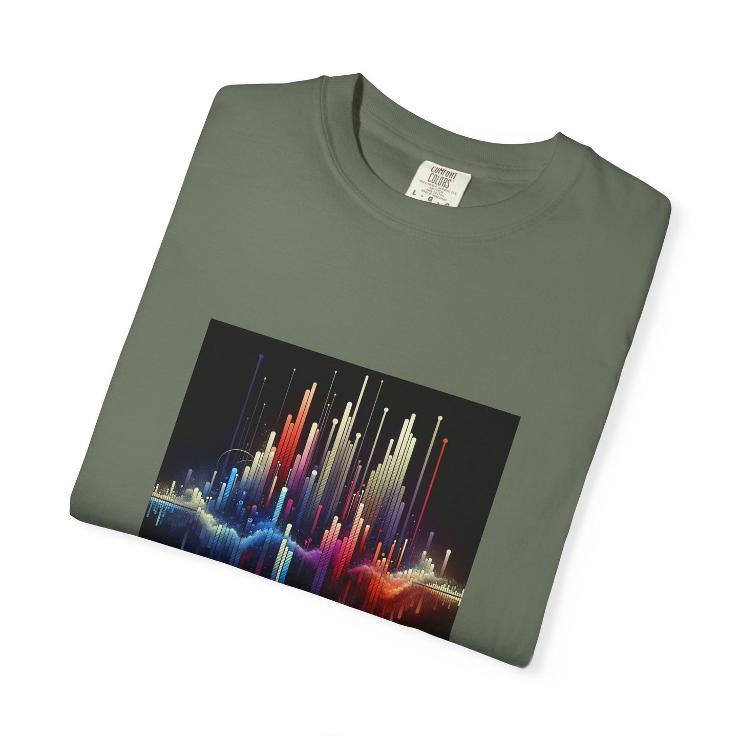 Symphonic Waves: Wearable Equalizer Art in Motion T-Shirt