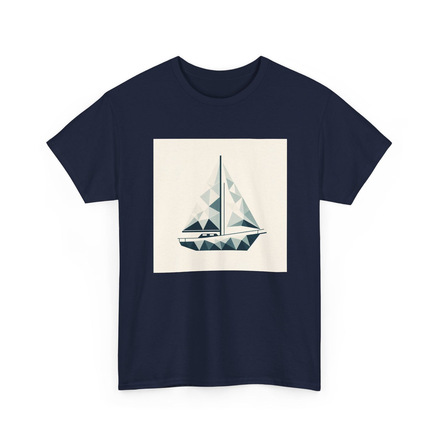 Sailing in Simplicity: Triangle Voyage Tee T-Shirt