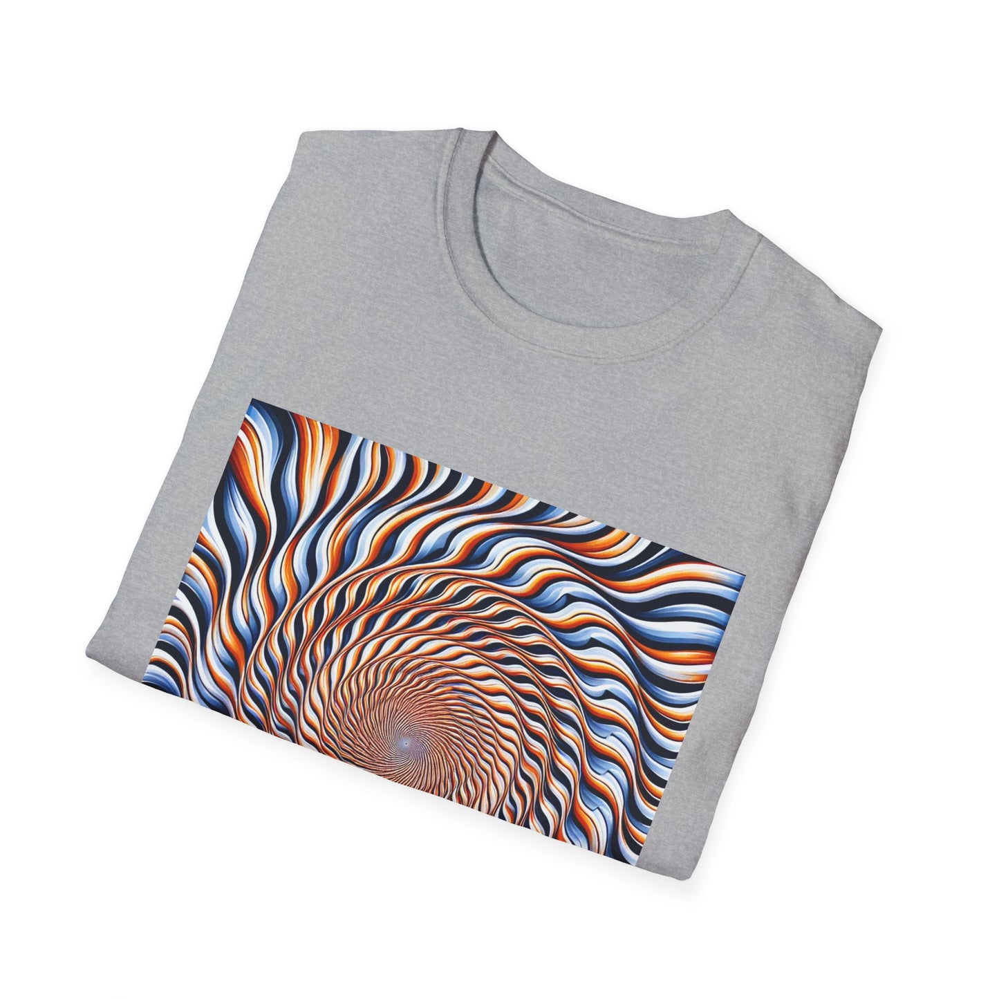 Sweet Swirl: Dive Into the Orange Illusion T-Shirt