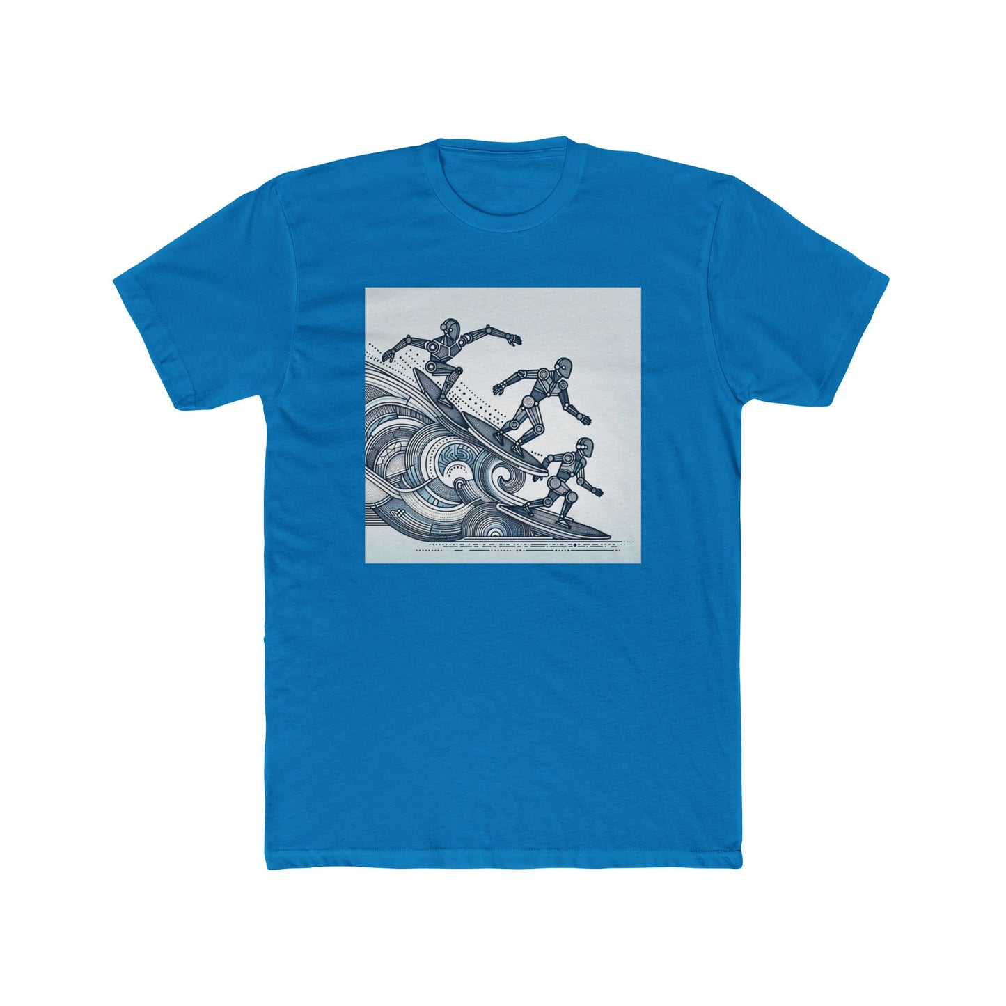 Robotic Rhythm: Dancing with Geometric Waves T-Shirt